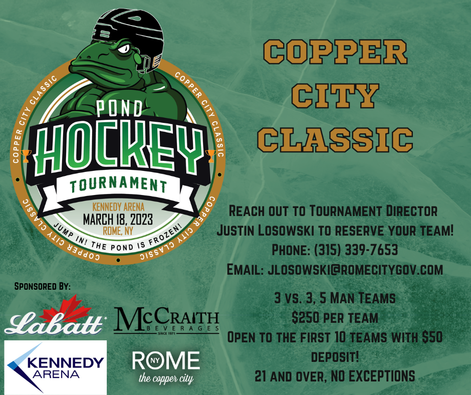 Copper City Classic Pond Hockey Tournament @ Kennedy Arena | Rome | New York | United States