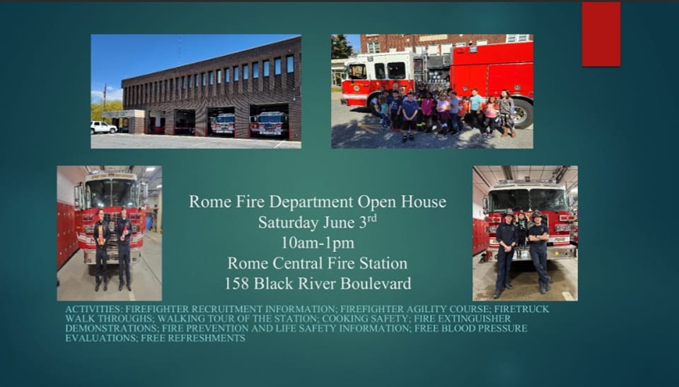 Open House presented by Rome Fire Department @ Rome Fire Department | Rome | New York | United States