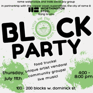 Cycle the Erie Welcoming Block Party @ 100-200 blocks