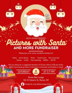 Delta Omega - Pictures with Santa and More! @ Rome Elks Lodge